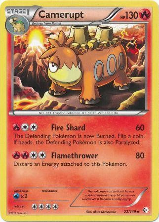Camerupt 22/149 - Pokemon Boundaries Crossed Rare Card