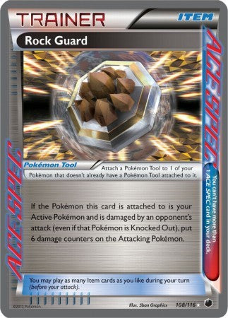Rock Guard 108/116 - Pokemon Plasma Freeze Holo Rare Card
