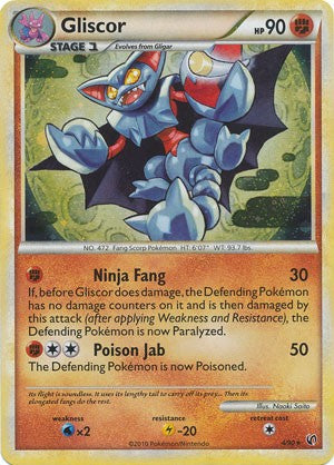 Pokemon Card HeartGold SoulSilver HS Undaunted Holo Rare Gliscor 4/90