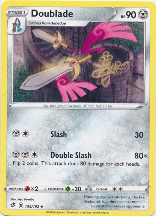 Doublade - 134/192 Pokemon » SWSH Rebel Clash Uncommon