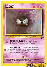 Pokemon Base Set 2 Common Card - Gastly 75/130