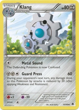 Pokemon Emerging Powers Uncommon Card - Klang 75/98