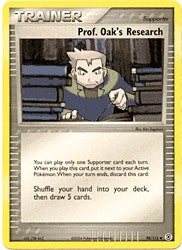 Pokemon EX Fire Red & Leaf Green - Trainer: Prof. Oak's Research