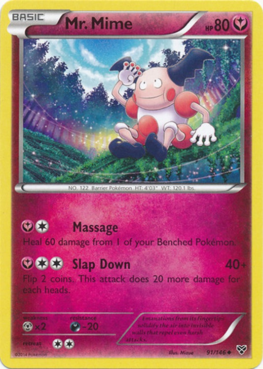 Mr. Mime 91/146 - Pokemon XY Uncommon Card