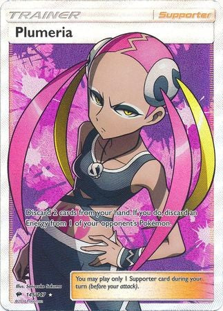 Pokemon Sun & Moon Burning Shadows Ultra Rare Plumeria #145 Pokemon Sun & Moon Burning Shadows Ultra Rare Plumeria #145