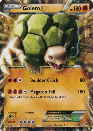 Golem EX 46/83 Ultra Rare - Pokemon Generations Card