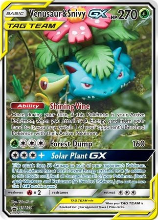 Venusaur & Snivy GX - SM229 - Promo Pokemon Sun & Moon Promo
