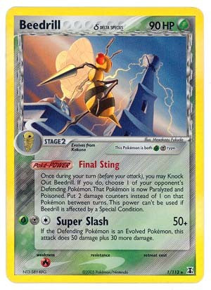 Pokemon EX Delta Species-Beedrill 'Delta'