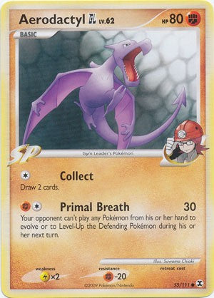 Pokemon Platinum Rising Rivals Single Card Common Aerodactyl GL 55/111 PokeOrder.com Pokemon Platinum Rising Rivals Single Card Common Aerodactyl GL 55/111 PokeOrder.com