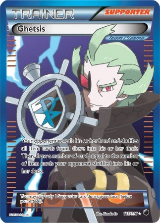 Ghetsis 115/116 - Pokemon Plasma Freeze Full Art Ultra Rare Card