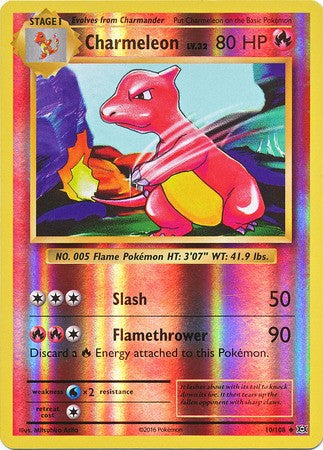 Charmeleon 10/108 Uncommon - Reverse Pokemon XY Evolutions Single Card