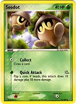 Pokemon EX Deoxys Common Card - Seedot 71/107