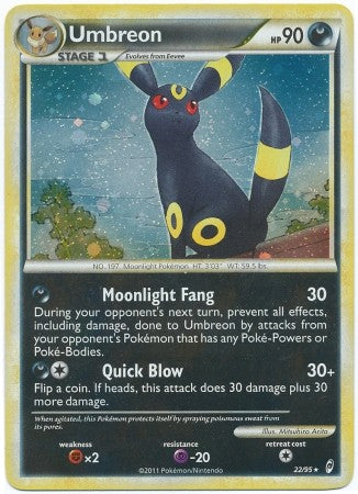 Pokemon Call Of Legends Umbreon 22/95 Holo Rare Card