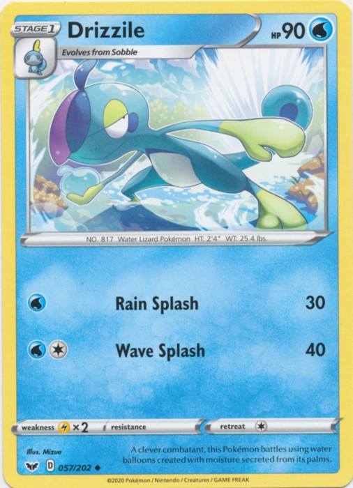 Drizzile - 057/202 Pokemon » Sword and Shield Uncommon