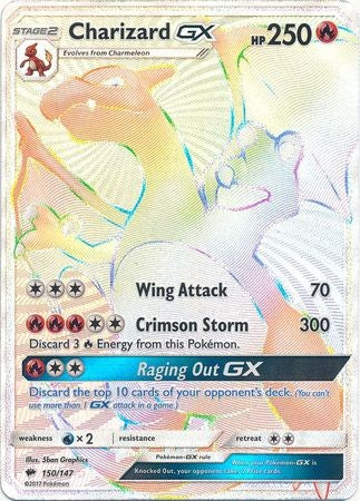 Charizard GX 150/147 Hyper Rare - Pokemon Sun & Moon Burning Shadows Card PokeOrder.com Charizard GX 150/147 Hyper Rare - Pokemon Sun & Moon Burning Shadows Card PokeOrder.com