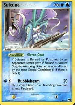 Pokemon POP Series 2 Promo Card Suicune 4/17 Rare