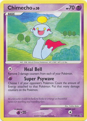 Pokemon Supreme Victors Rare Card - Chimecho 21/147
