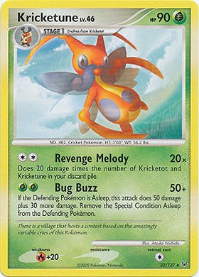 Pokemon Platinum Edition Rare Card - Kricketune 32/127