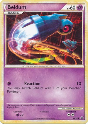Pokemon Card HS Unleashed Single Card Common Beldum 44/95