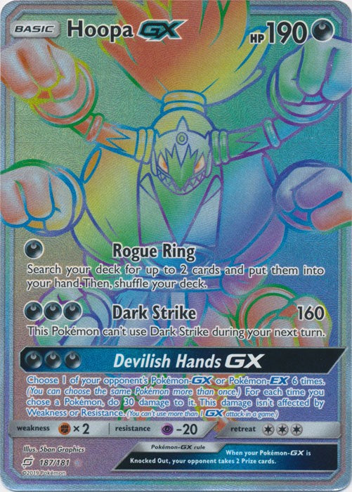 Hoopa-GX (Hyper Rare) - 187/181 Pokemon » SM Team Up Ultra Rare