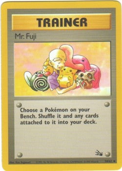 Pokemon Fossil Uncommon Card - Mr. Fuji 58/62