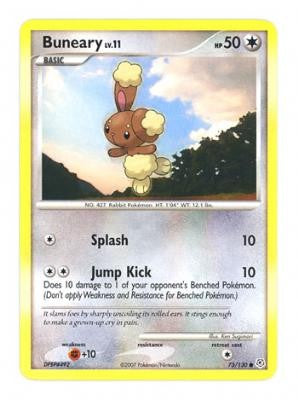 Pokemon Diamond & Pearl Common Card - Buneary 73/130