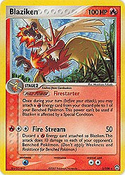 Pokemon EX Power Keepers Holo Rare Card - Blaziken 5/108