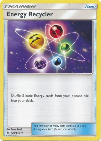 Energy Recycler 123/145 Uncommon - Pokemon Sun & Moon Guardians Rising Card