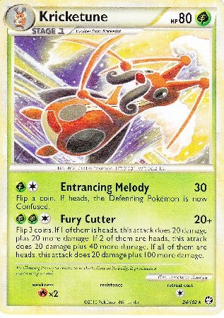 Pokemon Card HS Triumphant Kricktune Rare 24/102