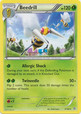 Beedrill 3/160 - Pokemon XY Primal Clash Rare Card