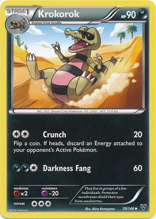 Krokorok 70/146 - Pokemon XY Uncommon Card