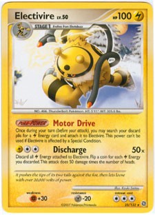Pokemon Secret Wonders Rare Card - Electivire 25/132