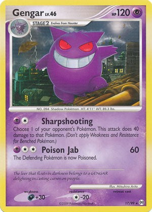 Pokemon Platinum Arceus Single Card Rare Gengar 17/99