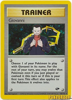 Gym Challenge Trainer - Giovanni Holofoil