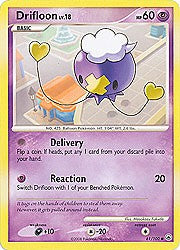 Pokemon Diamond and Pearl Majestic Dawn- Drifloon(Common)