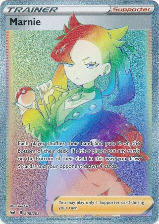 Marnie - 208/202 - Hyper Rare Sword & Shield (Base Set) Singles