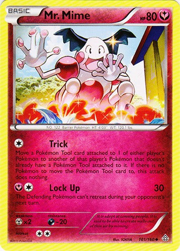 Pokemon X & Y Primal Clash Uncommon Mr. Mime #101 Pokemon X & Y Primal Clash Uncommon Mr. Mime #101