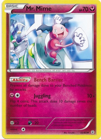 Mr. Mime 52/83 Uncommon - Pokemon Generations Card