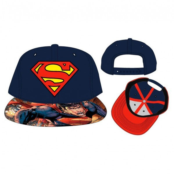 Superman Logo Sublimated Bill Snapback
