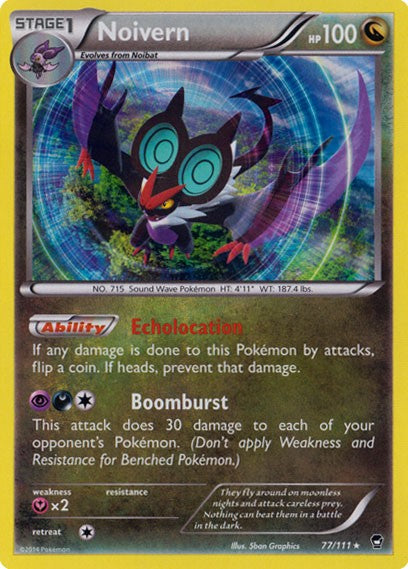 Noivern 77/111 - Pokemon XY Furious Fists Holo Rare Card