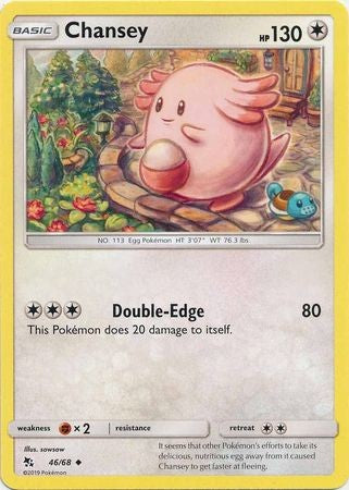 Chansey - 46/68 - Uncommon Sun & Moon: Hidden Fates