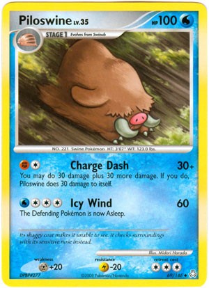piloswine pokemon card Piloswine (69/146) [Diamond & Pearl: Legends Awakened]