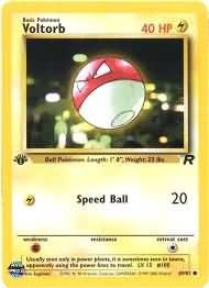 Pokemon Team Rocket Common Card - Voltorb 69/82