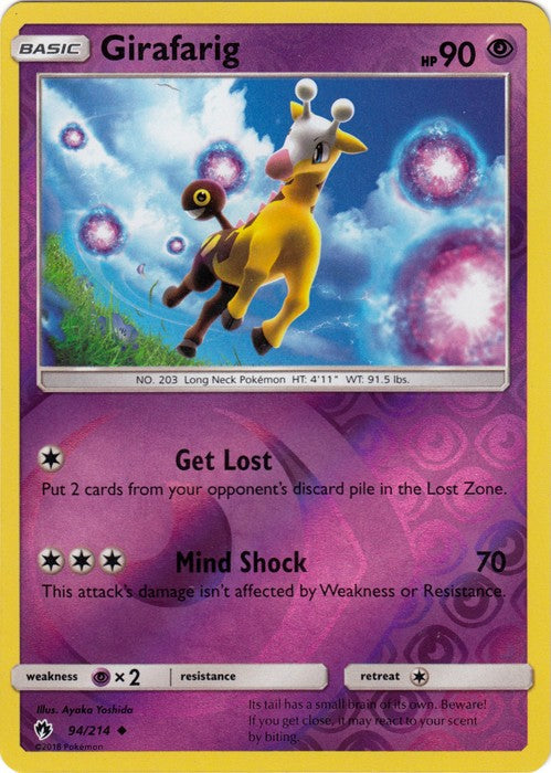 Girafarig - 94/214 (Reverse Foil) Pokemon » SM Lost Thunder Uncommon