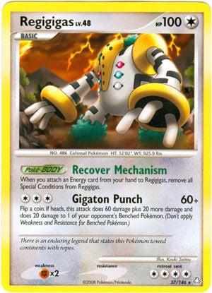 Pokemon Legends Awakened Rare Card - Regigigas 37/146