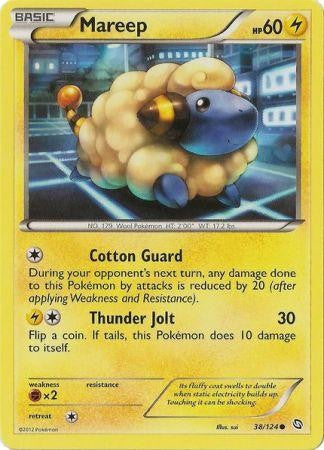 Pokemon Black & White Dragons Exalted Common Mareep #38 Pokemon Black & White Dragons Exalted Common Mareep #38