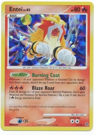 entei holographic promo card entei holographic promo card Entei Reverse Holo Pokemon Movie Promo #34 PSA 9