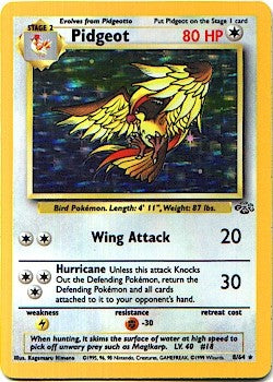 Pokemon Jungle Holofoil Card - Pidgeot 8/64