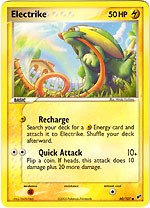 Pokemon EX Deoxys Common Card - Electrike 60/107
