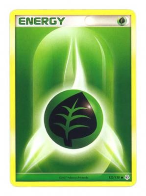 Pokemon Diamond & Pearl Common Card - Grass Energy 123/130